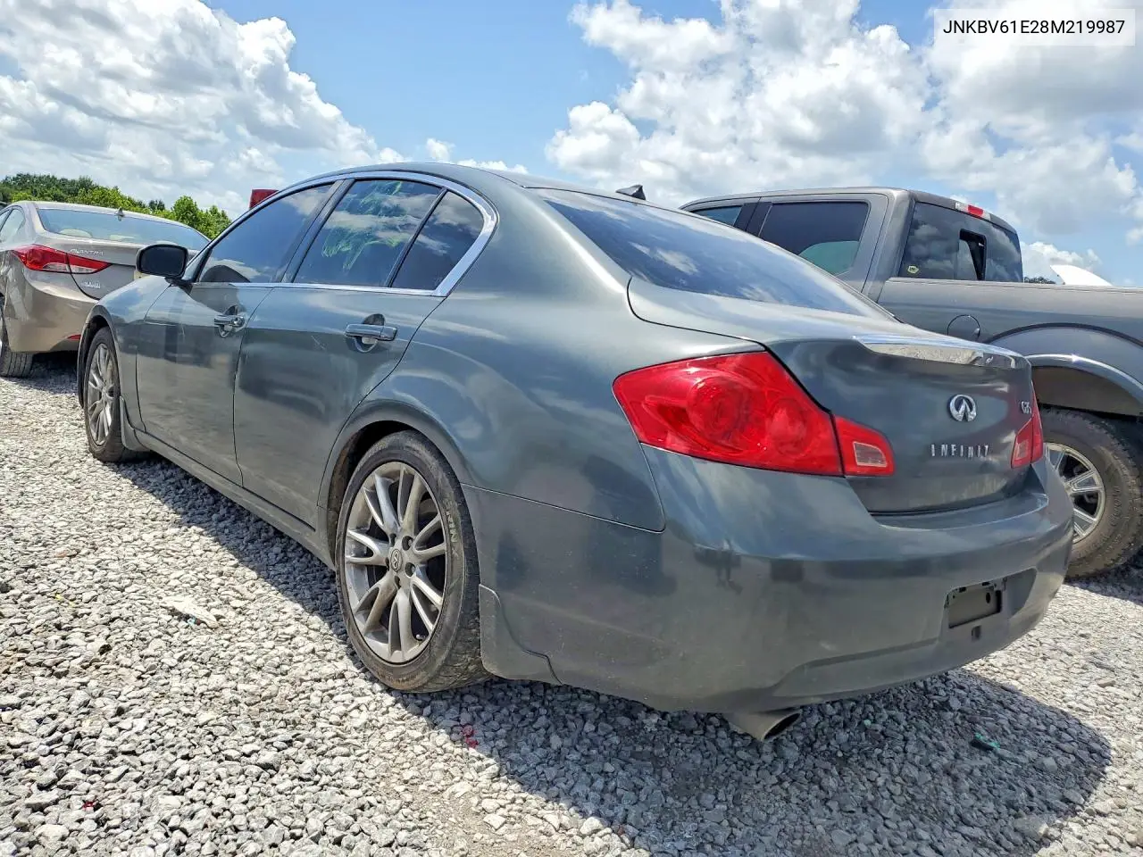 2008 Infiniti G35 Base VIN: JNKBV61E28M219987 Lot: 60782516
