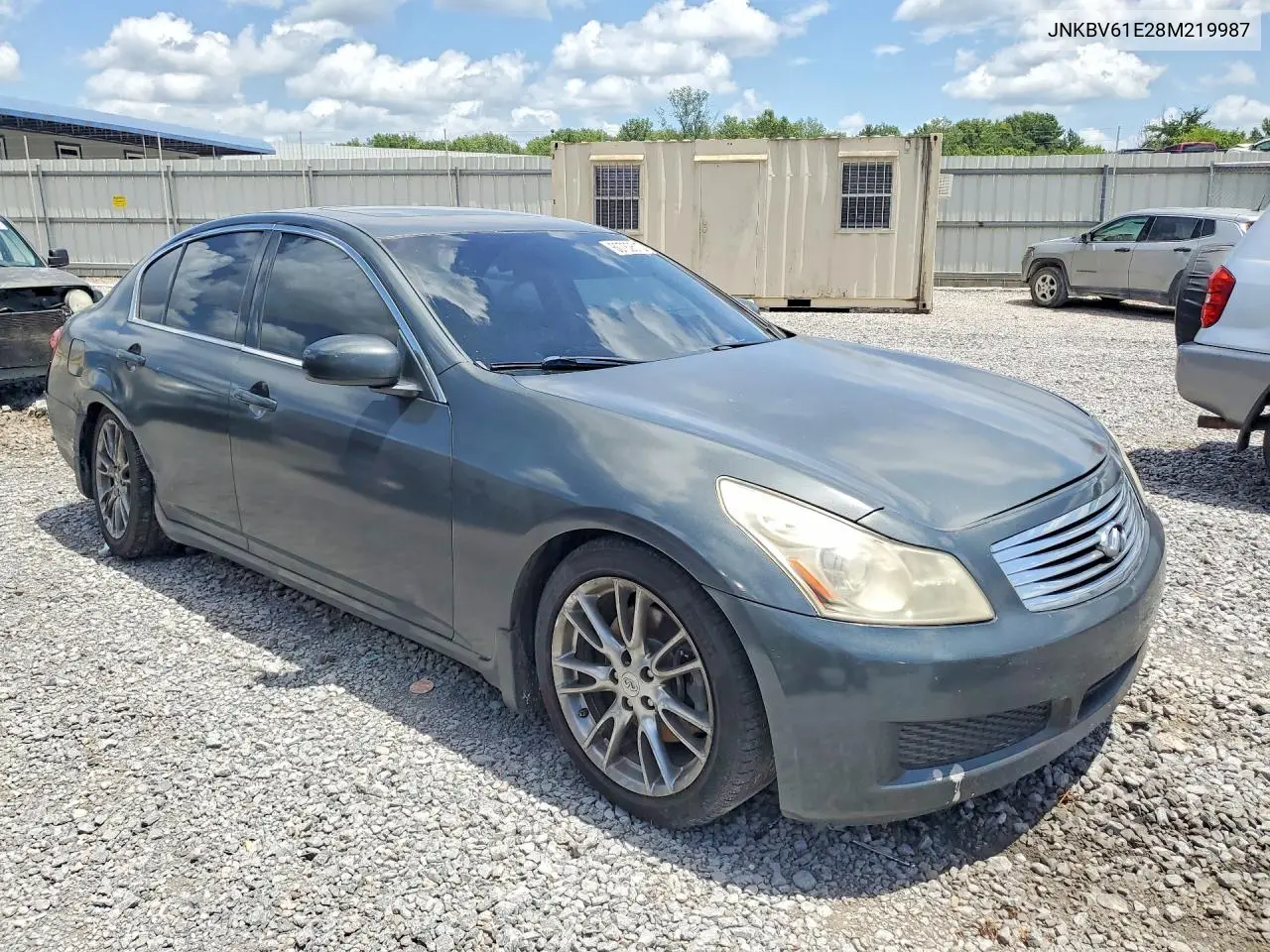 2008 Infiniti G35 Base VIN: JNKBV61E28M219987 Lot: 60782516