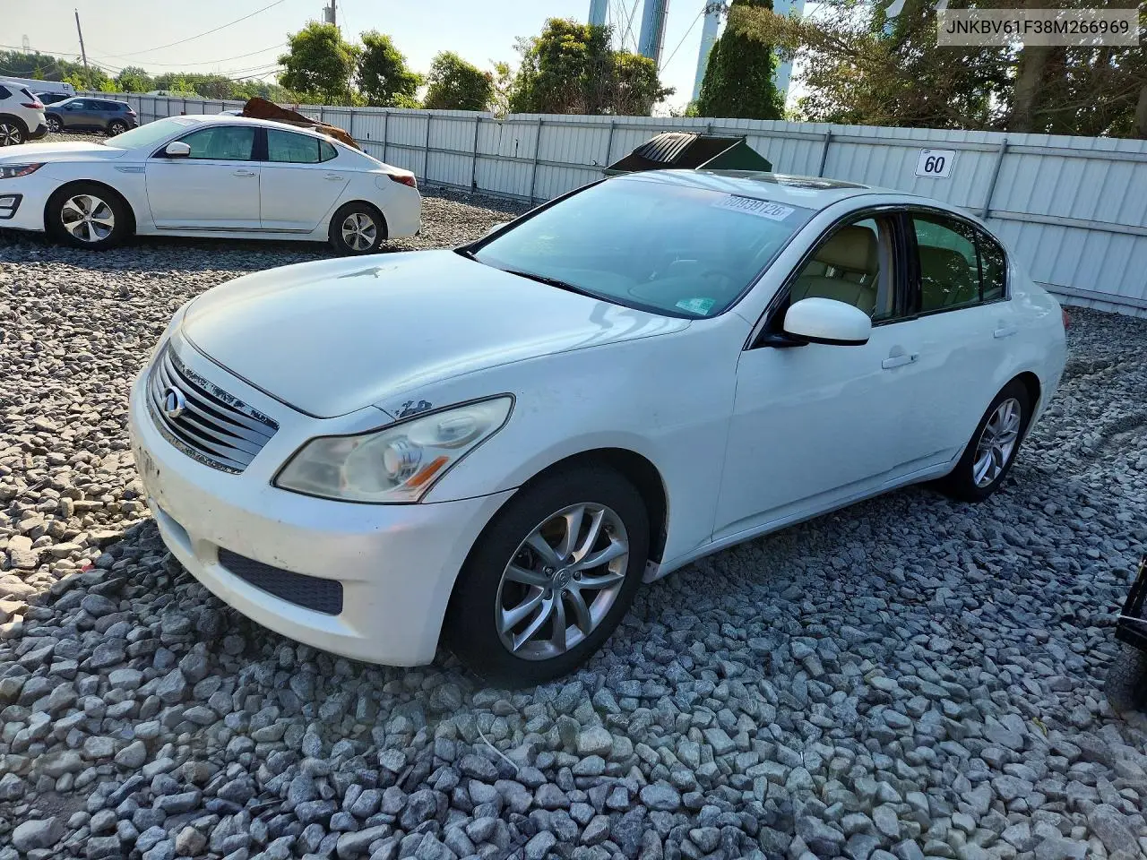 2008 Infiniti G35 X VIN: JNKBV61F38M266969 Lot: 60939126