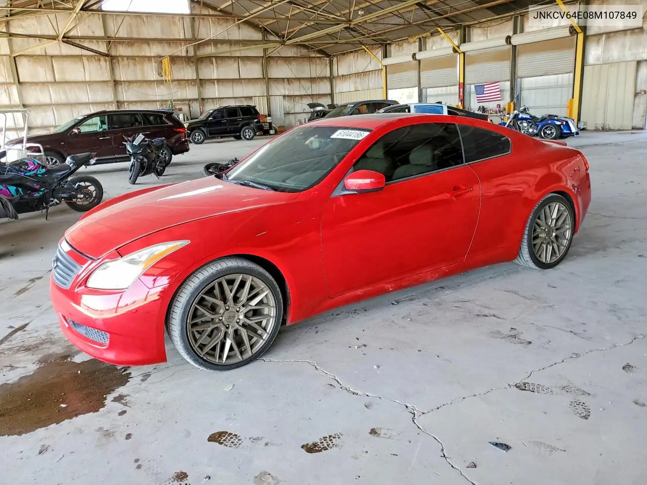 2008 Infiniti G37 Base VIN: JNKCV64E08M107849 Lot: 61044186