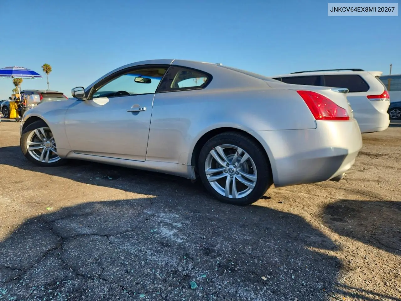 2008 Infiniti G37 Base VIN: JNKCV64EX8M120267 Lot: 61530586