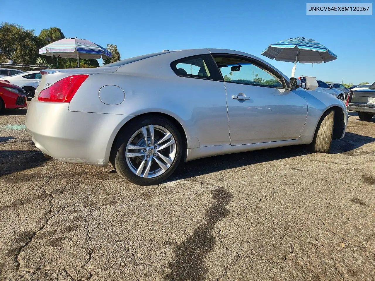 2008 Infiniti G37 Base VIN: JNKCV64EX8M120267 Lot: 61530586
