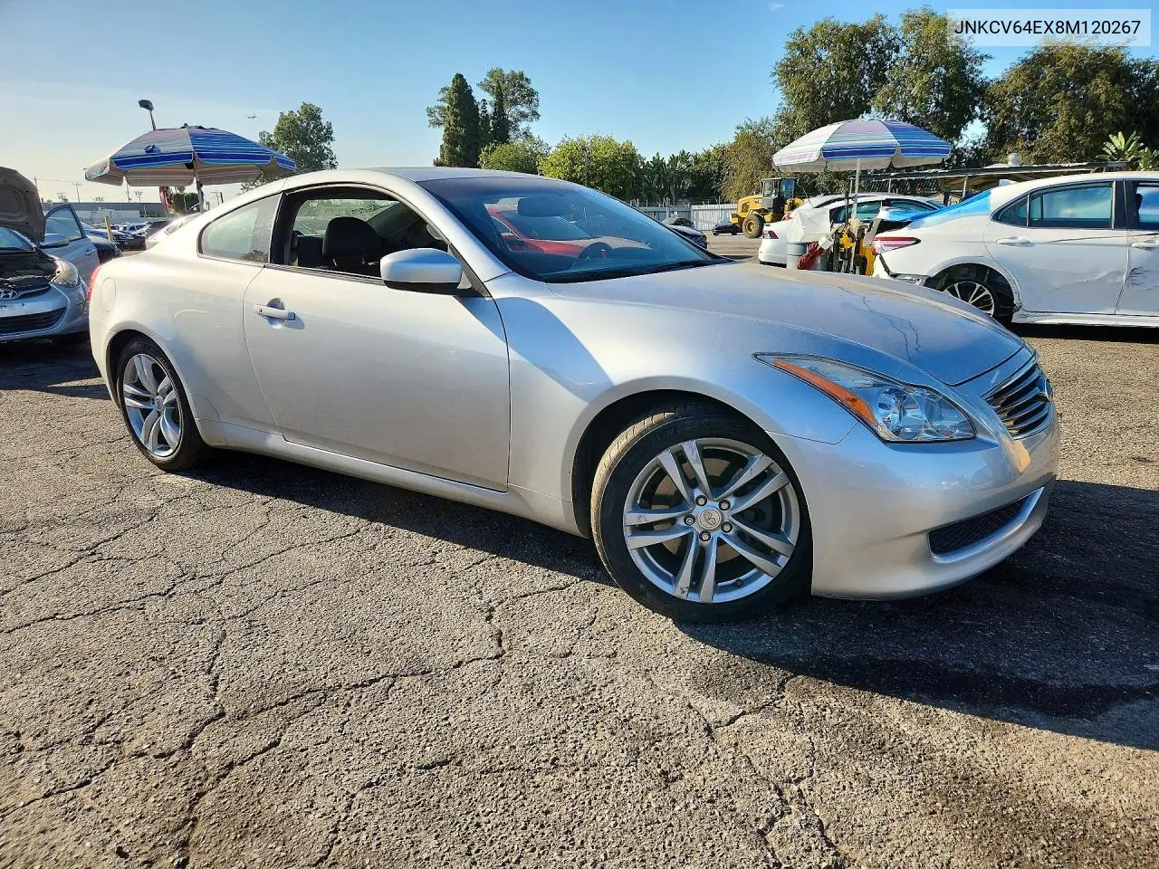 2008 Infiniti G37 Base VIN: JNKCV64EX8M120267 Lot: 61530586