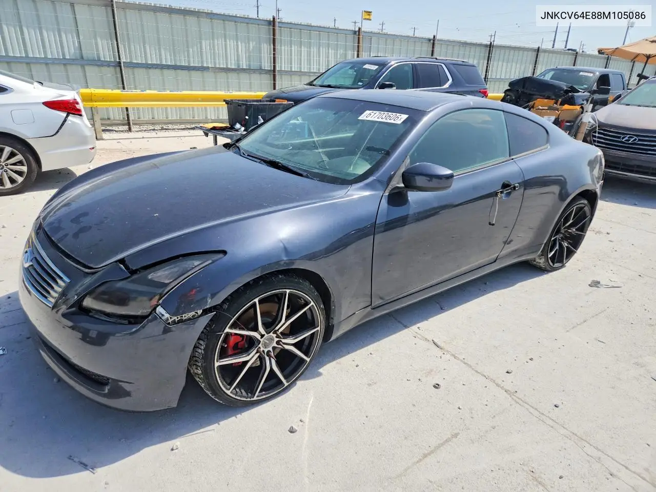 2008 Infiniti G37 Base VIN: JNKCV64E88M105086 Lot: 61703606