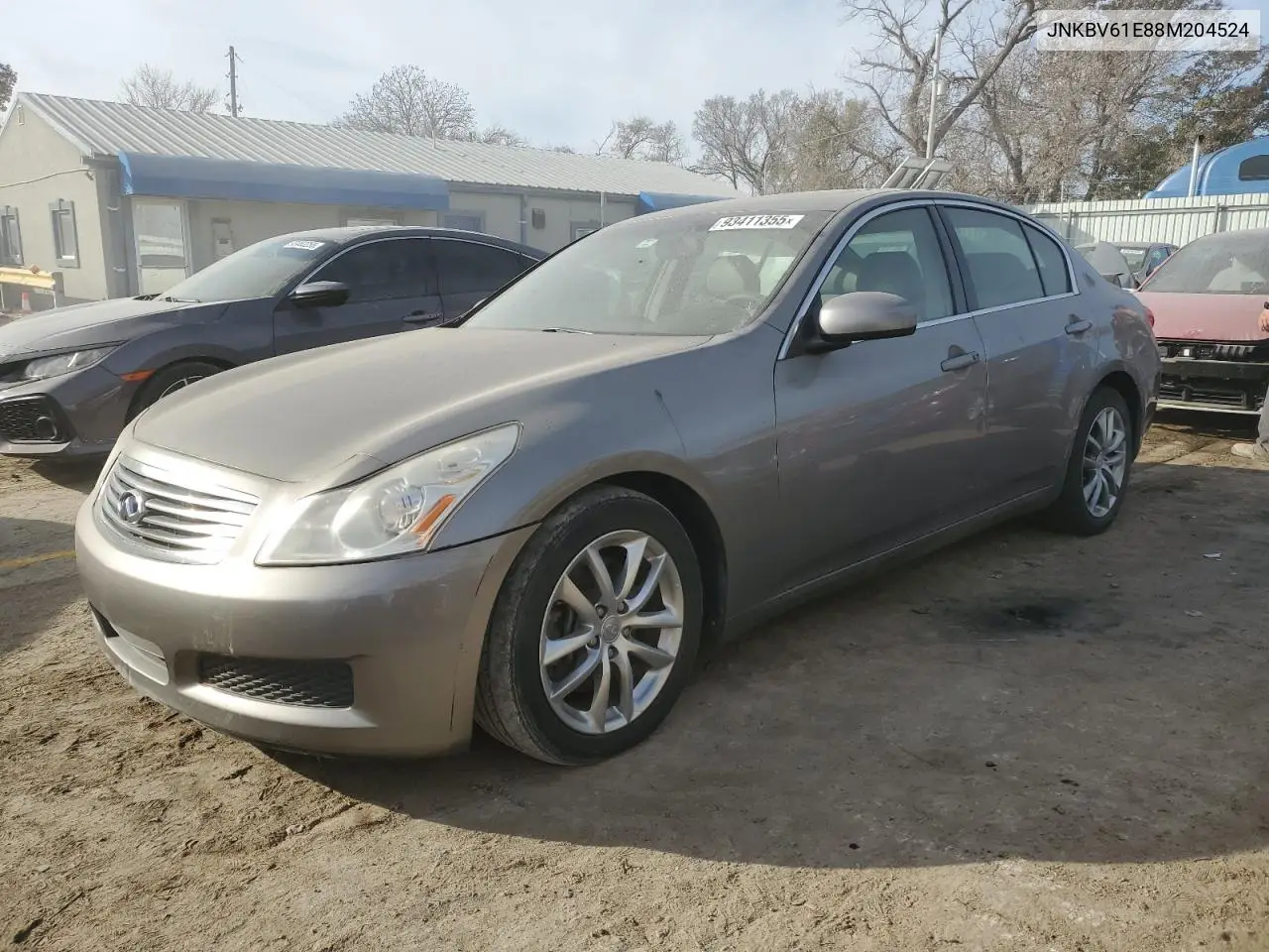 JNKBV61E88M204524 2008 Infiniti G35