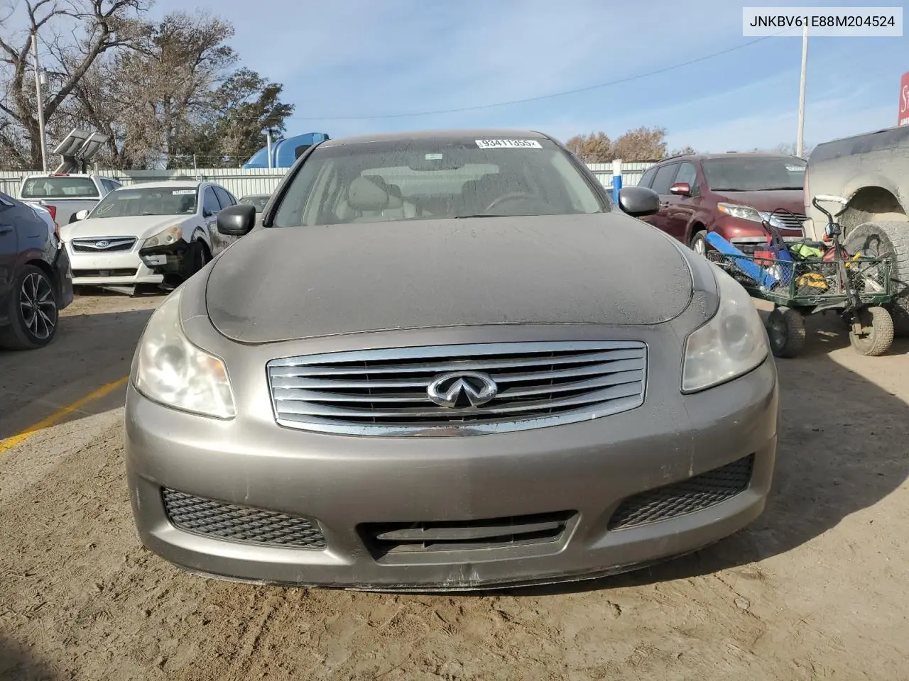 JNKBV61E88M204524 2008 Infiniti G35