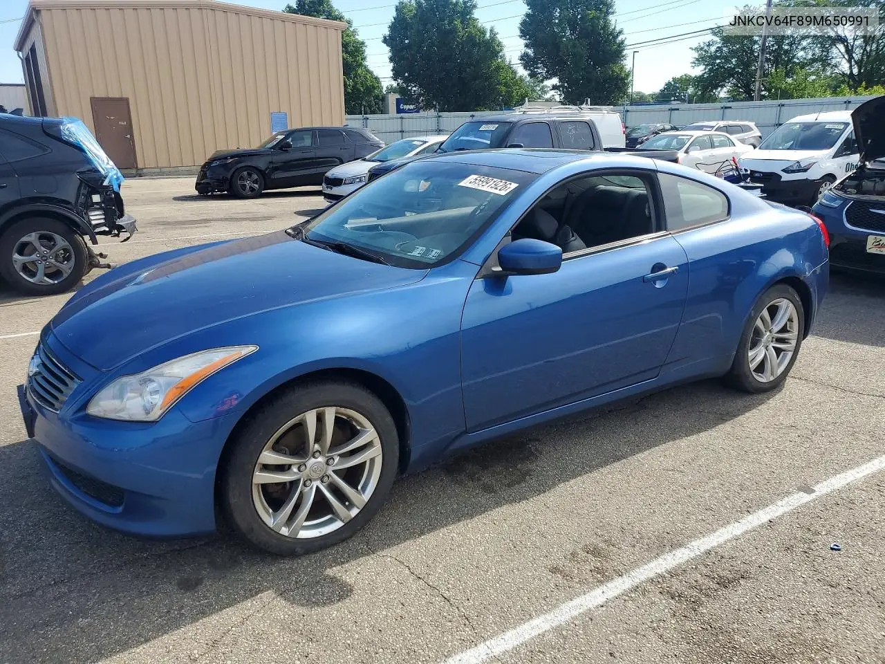 2009 Infi G37 Coupe VIN: JNKCV64F89M650991 Lot: 55991926
