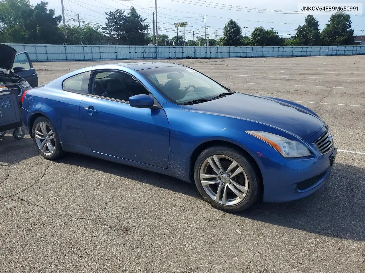2009 Infi G37 Coupe VIN: JNKCV64F89M650991 Lot: 55991926
