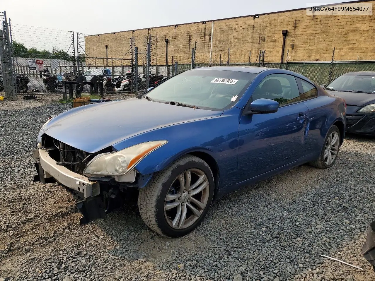 2009 Infiniti G37 Coupe X VIN: JNKCV64F99M654077 Lot: 60790366