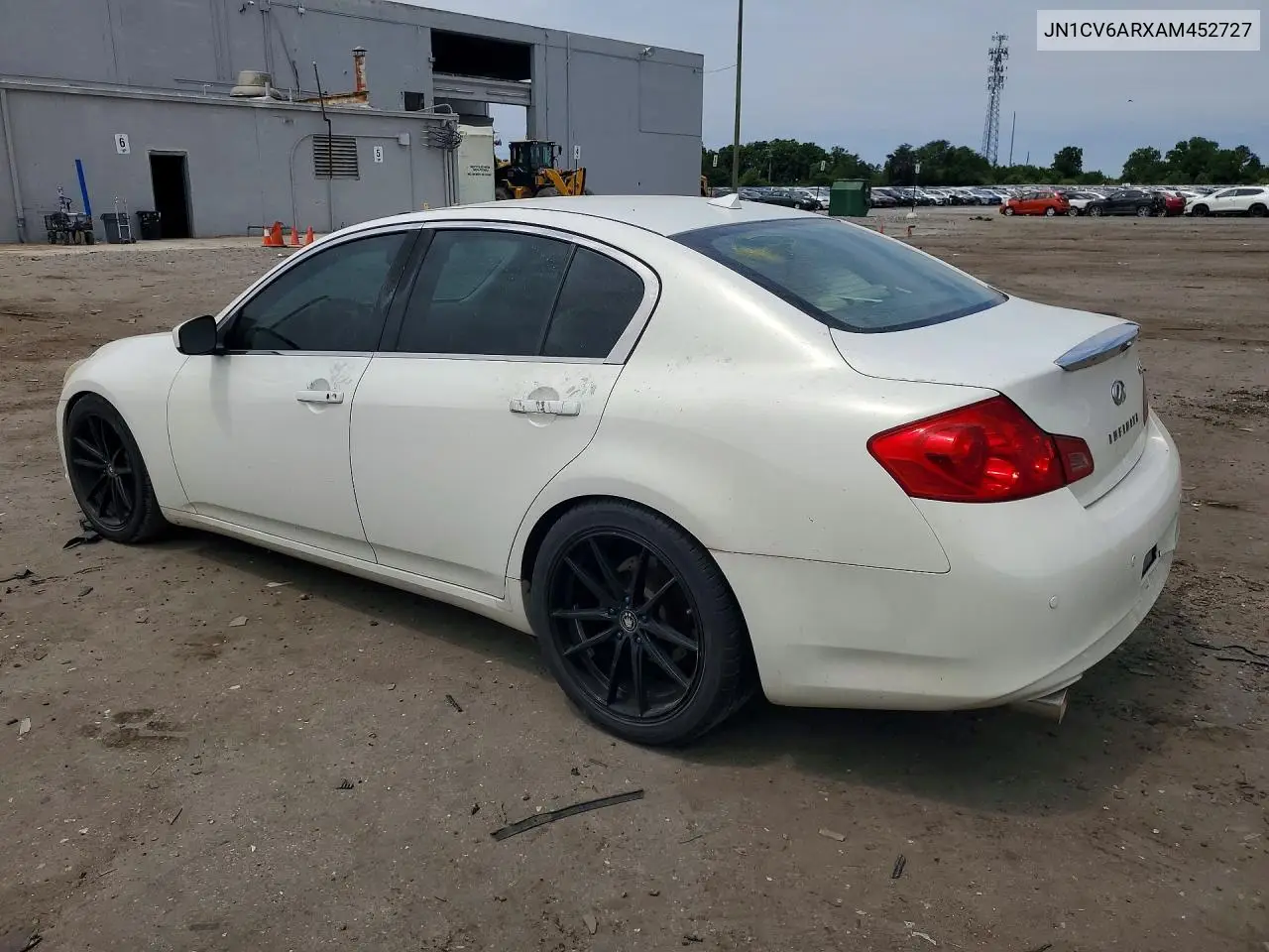 2010 Infiniti G37 Sedan X VIN: JN1CV6ARXAM452727 Lot: 56631066
