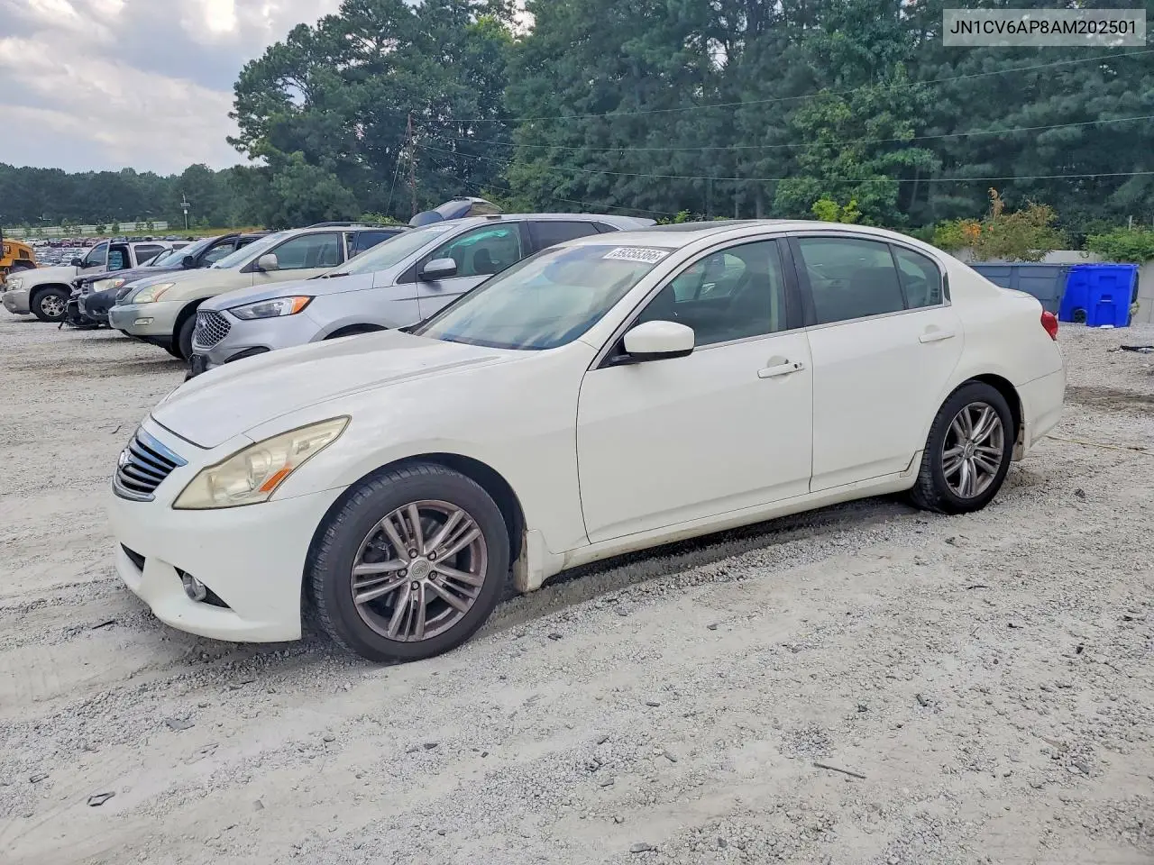 2010 Infiniti G37 Sedan Base VIN: JN1CV6AP8AM202501 Lot: 59358366