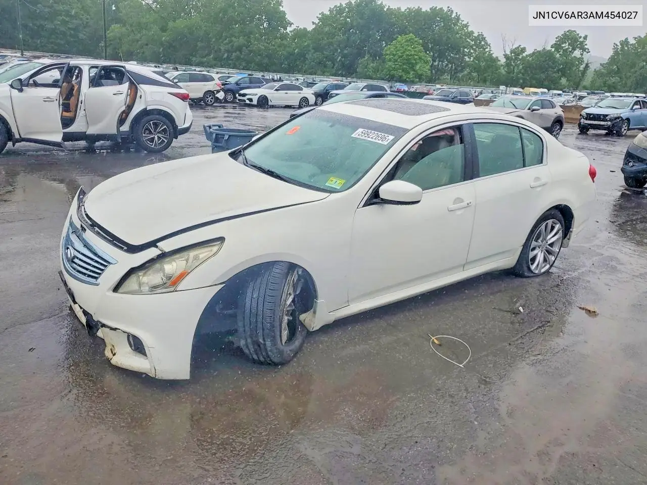 2010 Infiniti G37 VIN: JN1CV6AR3AM454027 Lot: 59922716