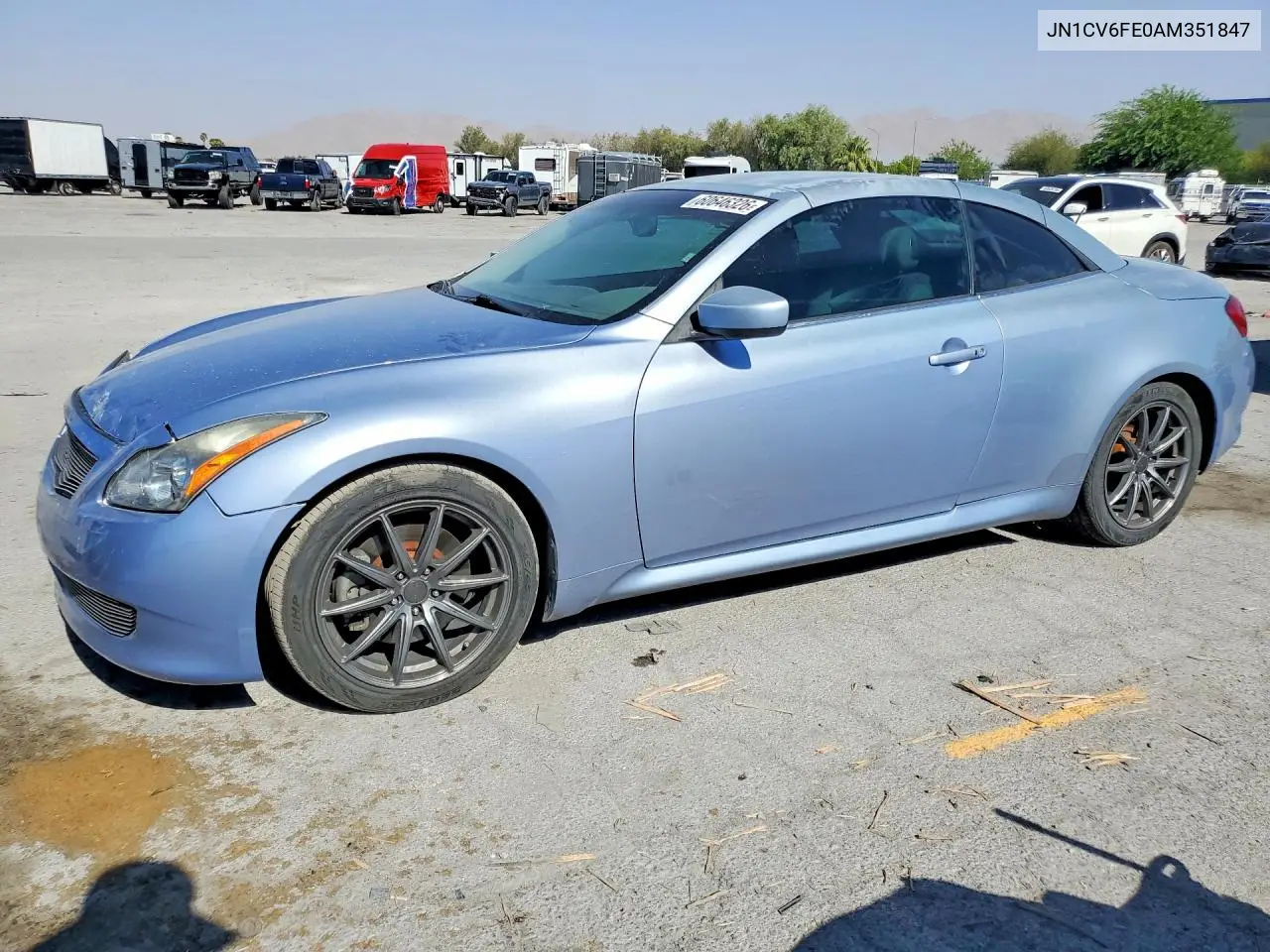 2010 Infiniti G37 Convertible Base VIN: JN1CV6FE0AM351847 Lot: 60646326