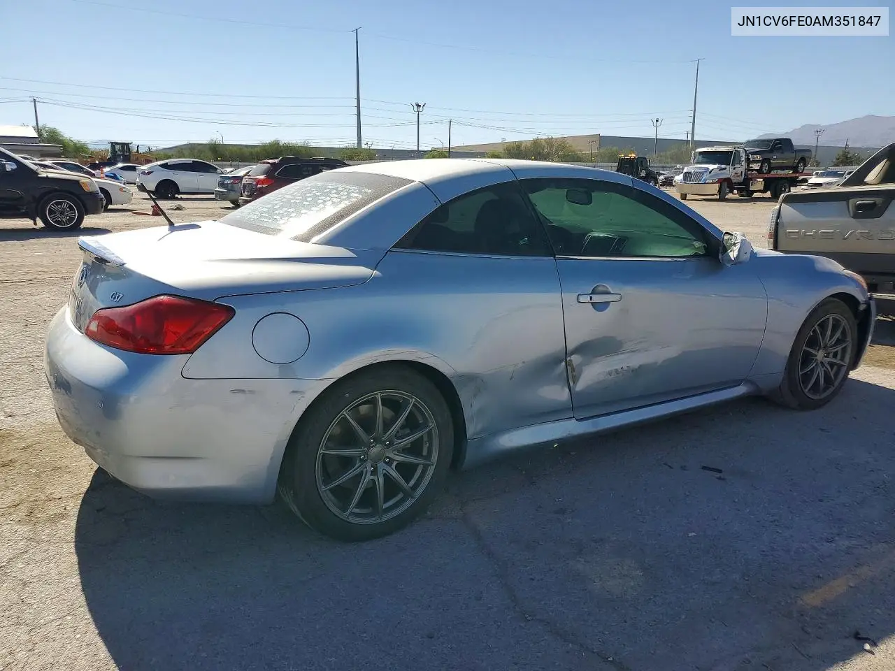 2010 Infiniti G37 Convertible Base VIN: JN1CV6FE0AM351847 Lot: 60646326