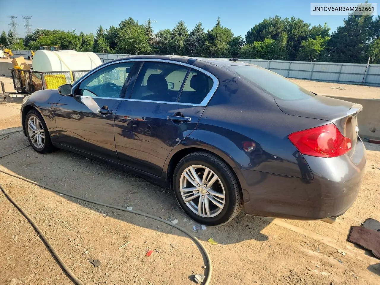 2010 Infiniti G37 VIN: JN1CV6AR3AM252661 Lot: 60805176