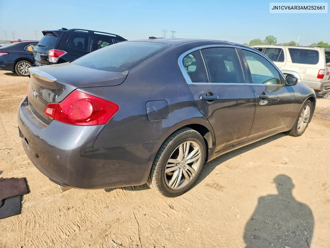 2010 Infiniti G37 VIN: JN1CV6AR3AM252661 Lot: 60805176