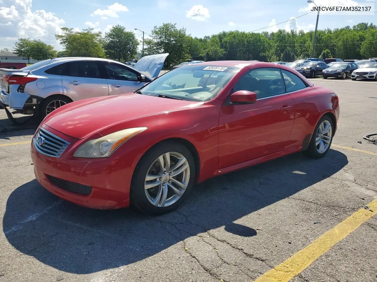 2010 Infiniti G37 Convertible Base VIN: JN1CV6FE7AM352137 Lot: 60939176