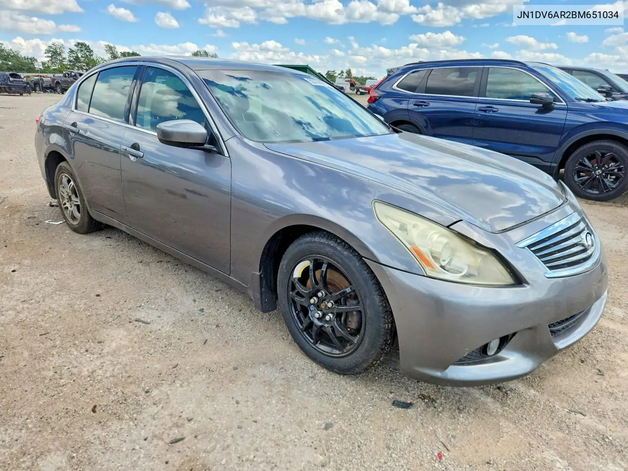 2011 Infiniti G25 Sedan X VIN: JN1DV6AR2BM651034 Lot: 55758676
