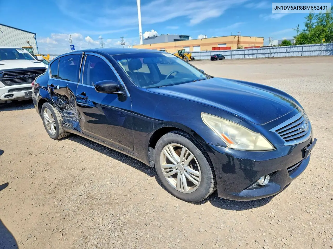 2011 Infiniti G25 Sedan X VIN: JN1DV6AR8BM652401 Lot: 55982666