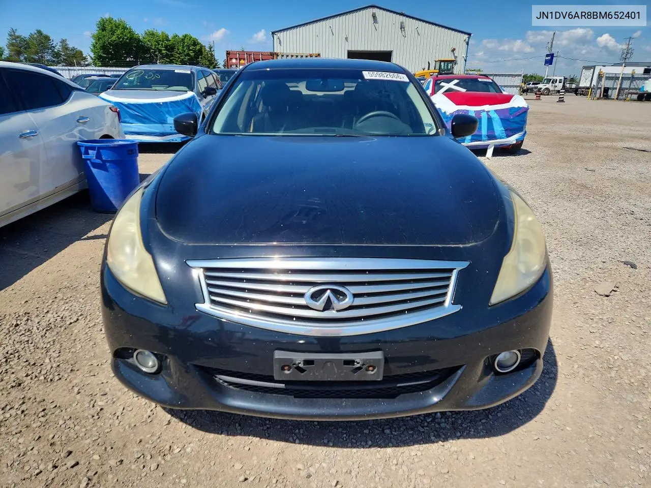2011 Infiniti G25 Sedan X VIN: JN1DV6AR8BM652401 Lot: 55982666