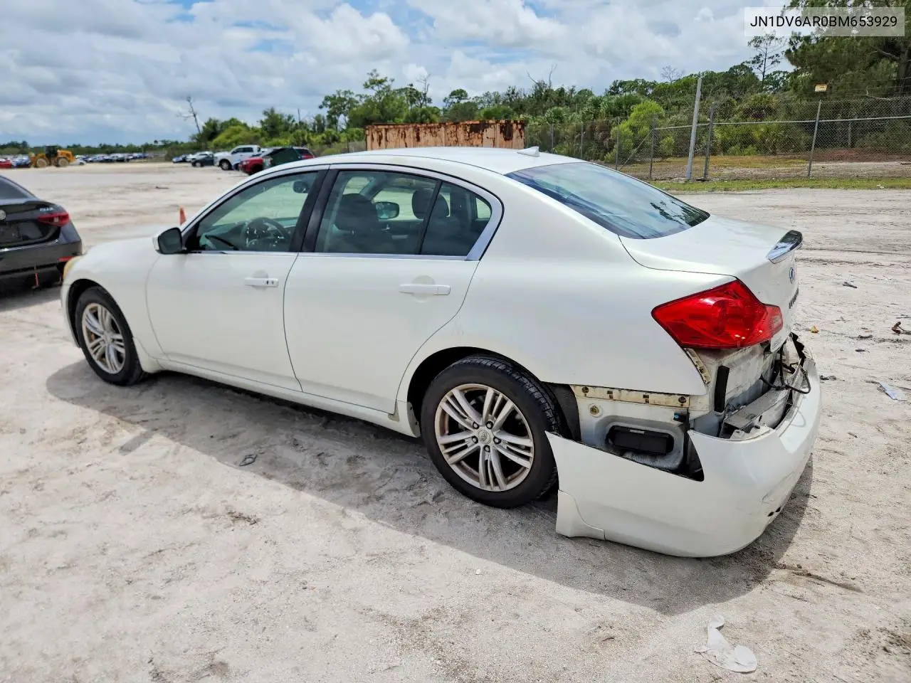2011 Infiniti G25 VIN: JN1DV6AR0BM653929 Lot: 56787166