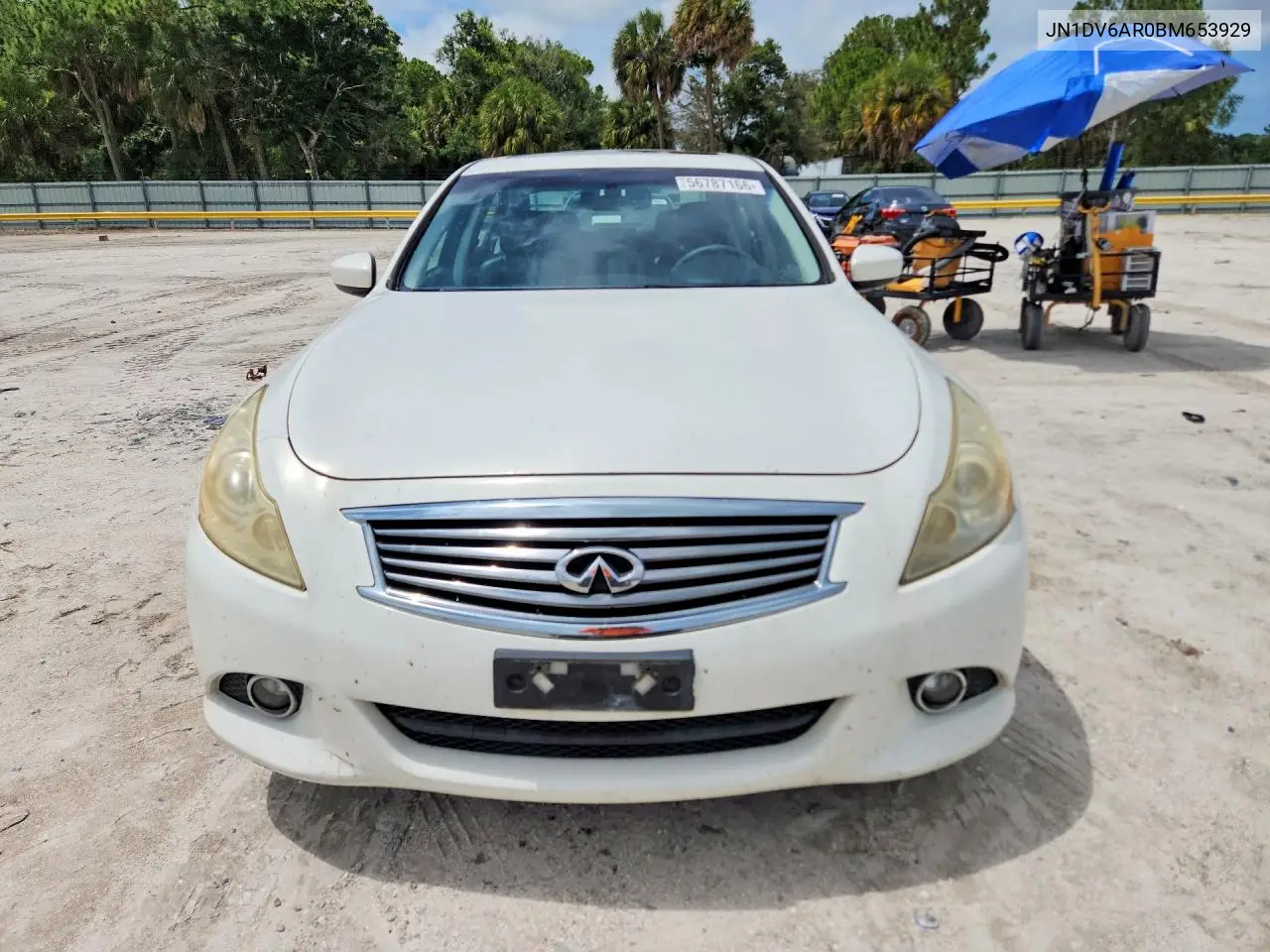 2011 Infiniti G25 VIN: JN1DV6AR0BM653929 Lot: 56787166