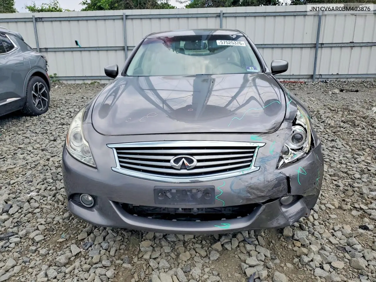 2011 Infiniti G37 Sedan X VIN: JN1CV6AR0BM403876 Lot: 57525376
