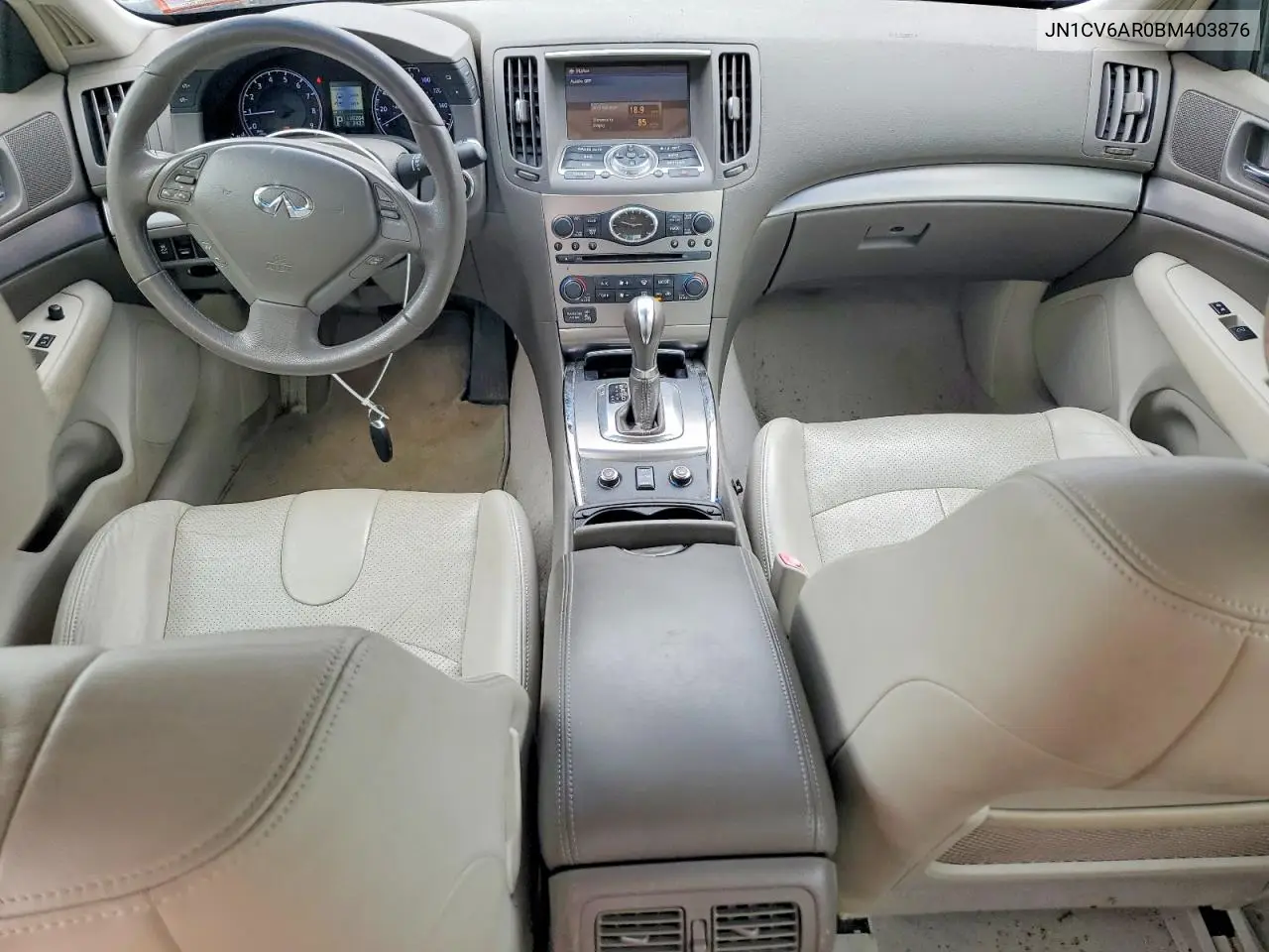 2011 Infiniti G37 Sedan X VIN: JN1CV6AR0BM403876 Lot: 57525376