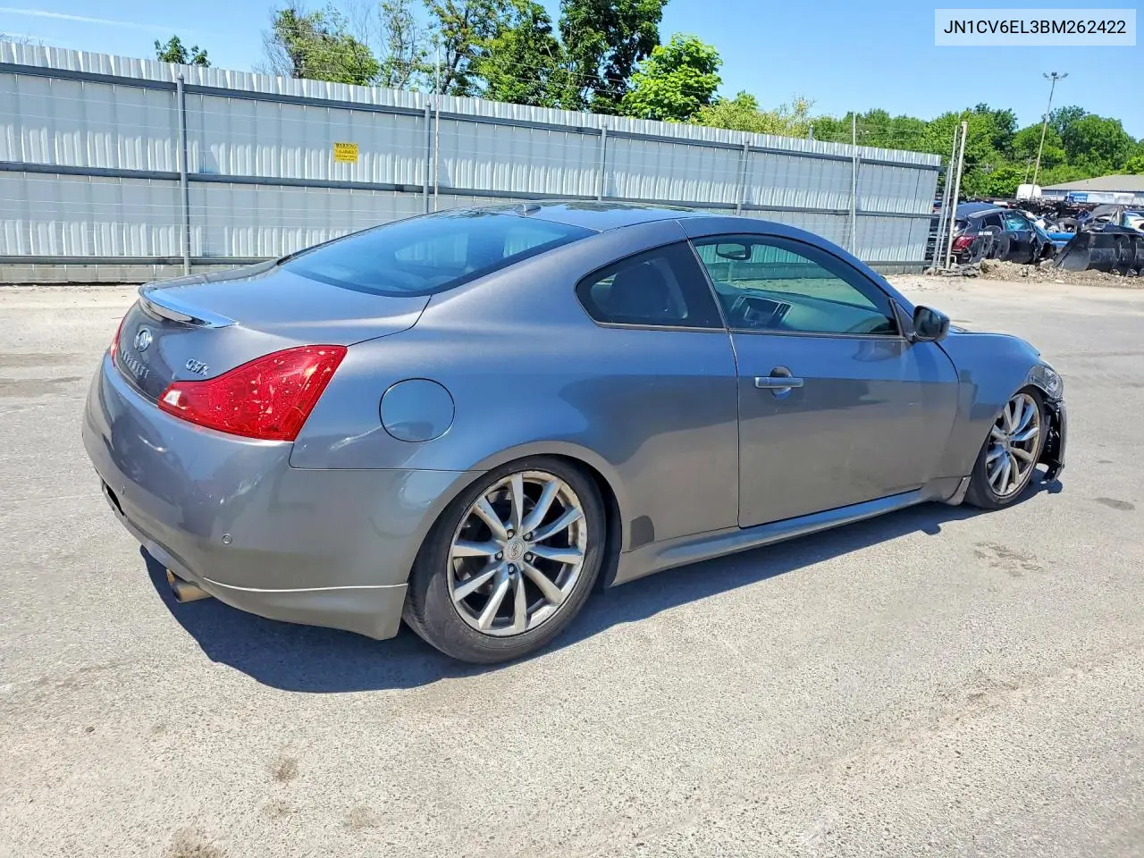 2011 Infiniti G37 Coupe X VIN: JN1CV6EL3BM262422 Lot: 57579616