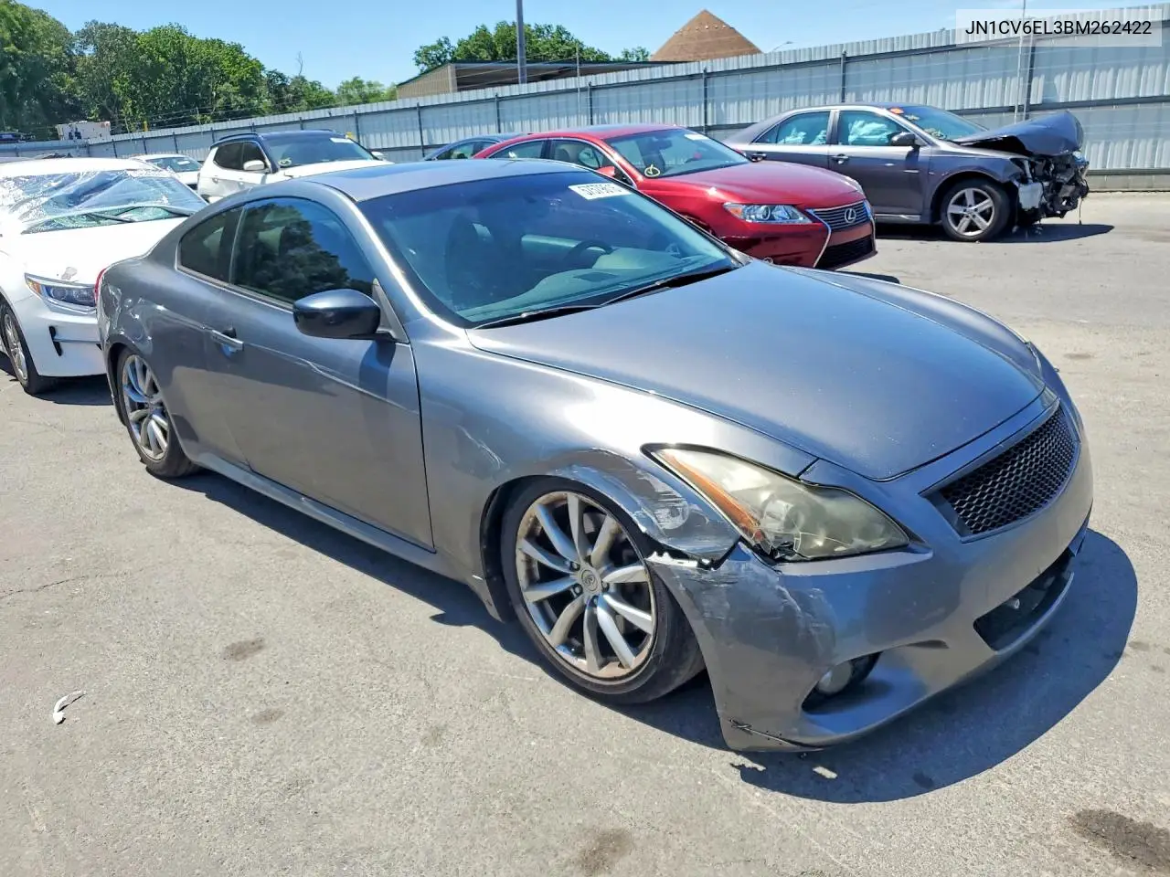 2011 Infiniti G37 Coupe X VIN: JN1CV6EL3BM262422 Lot: 57579616