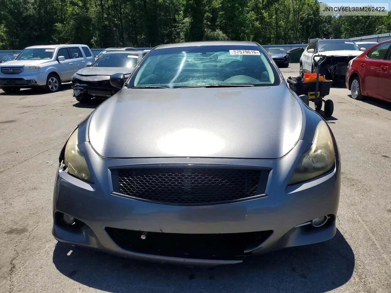 2011 Infiniti G37 Coupe X VIN: JN1CV6EL3BM262422 Lot: 57579616