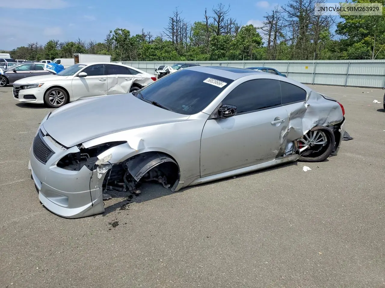 2011 Infiniti G37 Coupe X VIN: JN1CV6EL9BM263929 Lot: 58828666