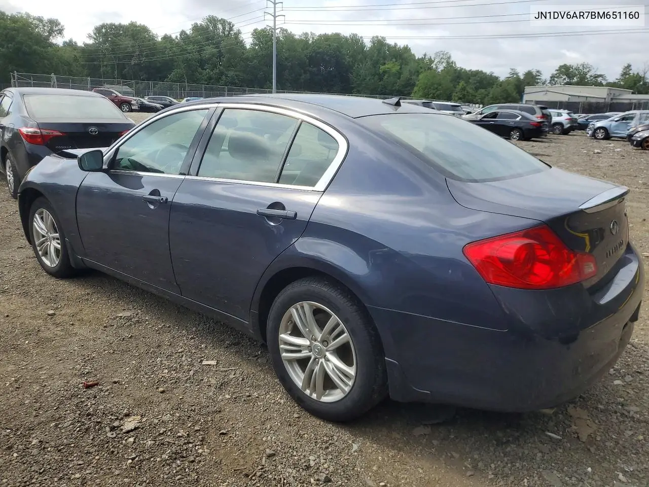 2011 Infiniti G25 Sedan X VIN: JN1DV6AR7BM651160 Lot: 60051196