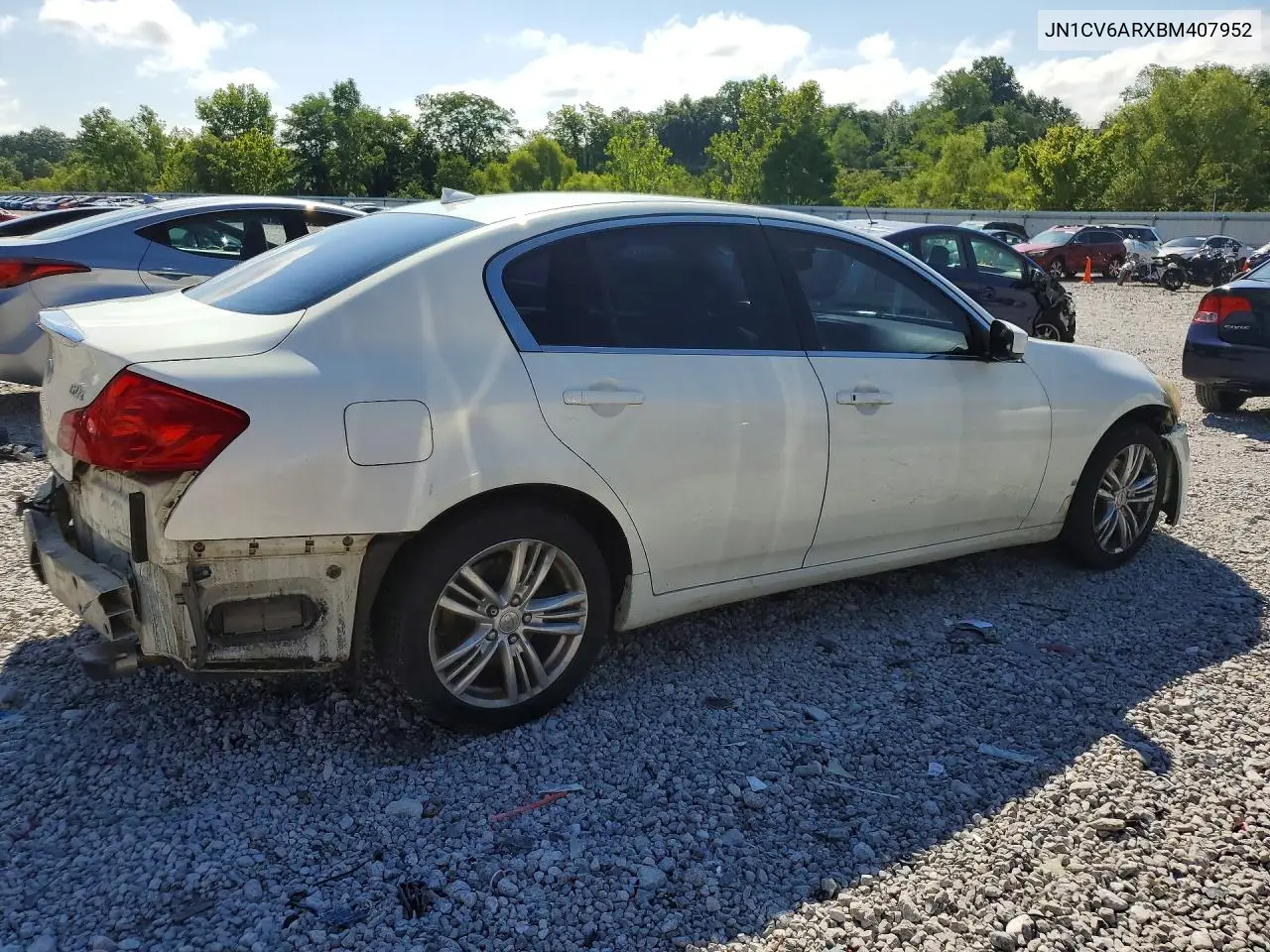 2011 Infiniti G37 VIN: JN1CV6ARXBM407952 Lot: 60822956