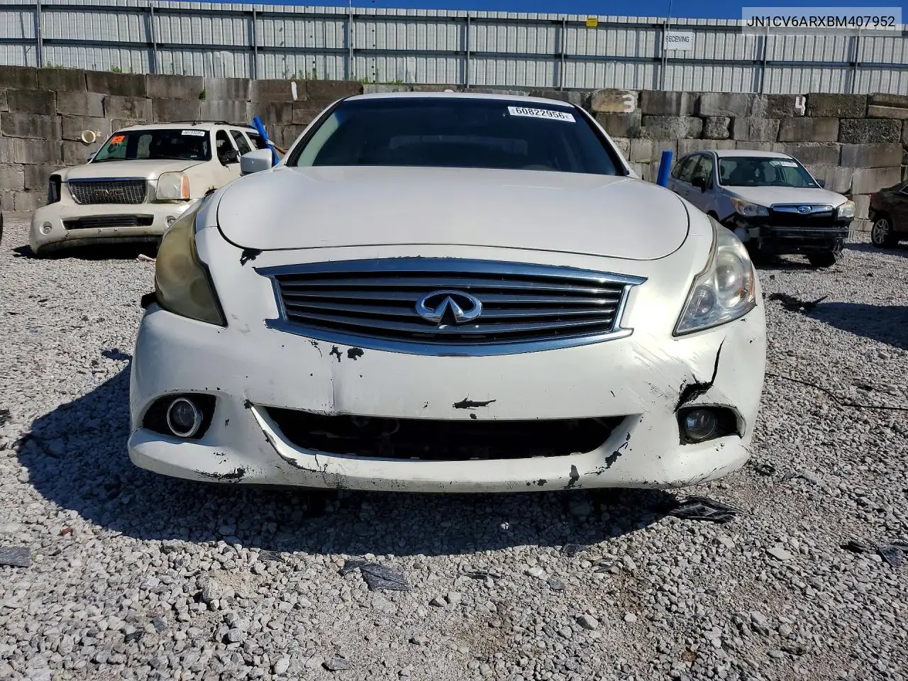 2011 Infiniti G37 VIN: JN1CV6ARXBM407952 Lot: 60822956