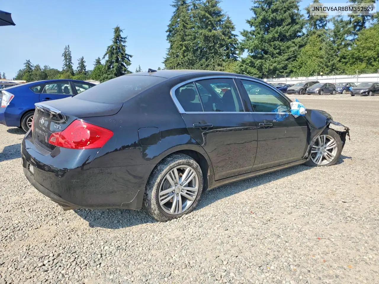 2011 Infiniti G37 Sedan X VIN: JN1CV6AR8BM352529 Lot: 60854076