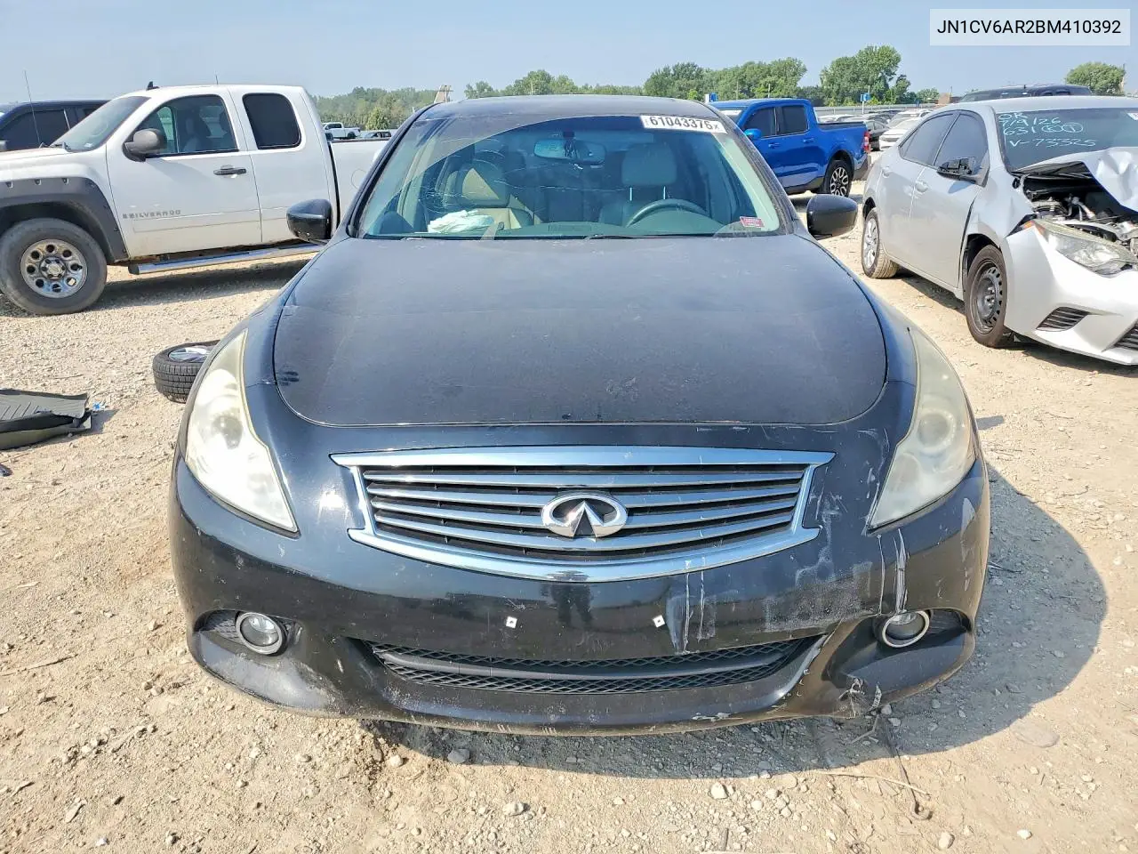 2011 Infiniti G37 Sedan X VIN: JN1CV6AR2BM410392 Lot: 61043376
