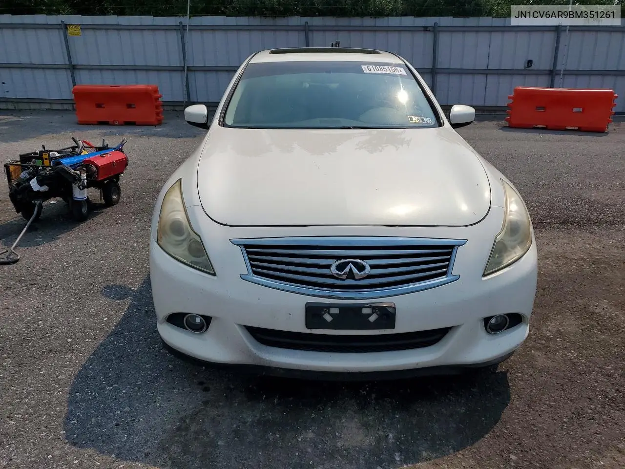 2011 Infiniti G37 VIN: JN1CV6AR9BM351261 Lot: 61085156
