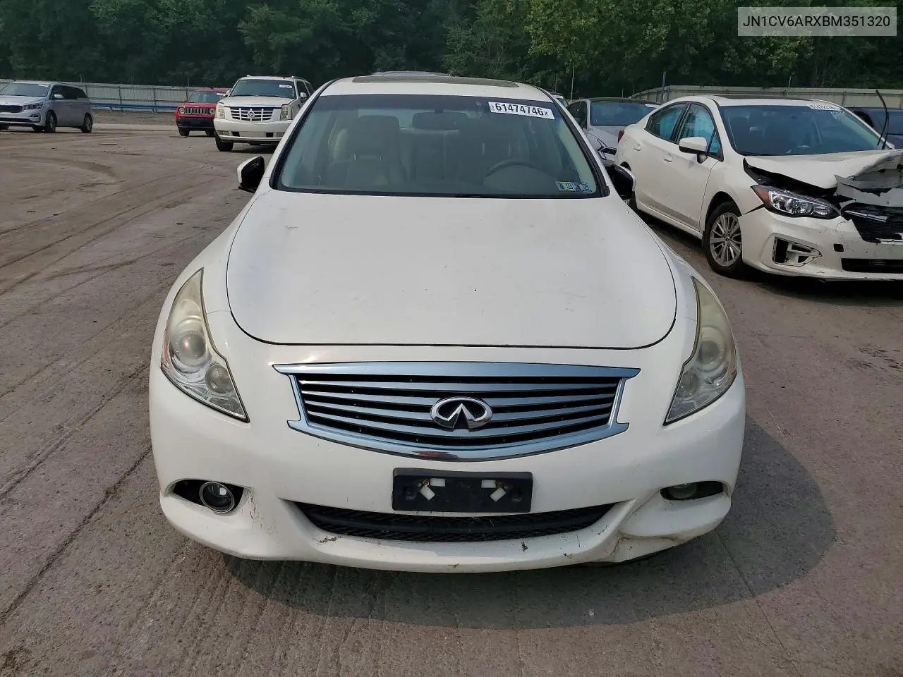 2011 Infiniti G37 Sedan X VIN: JN1CV6ARXBM351320 Lot: 61474746