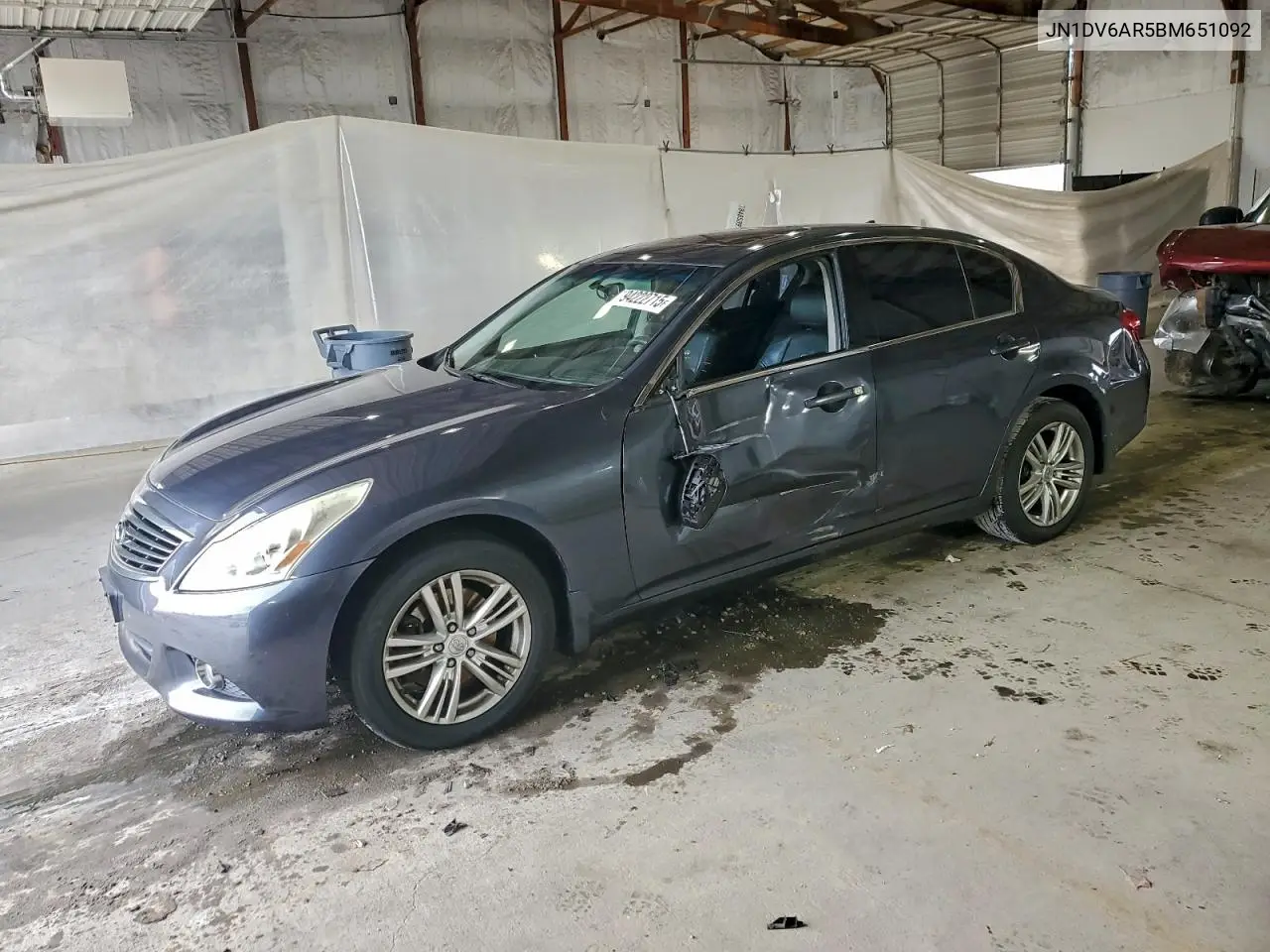 JN1DV6AR5BM651092 2011 Infiniti G25
