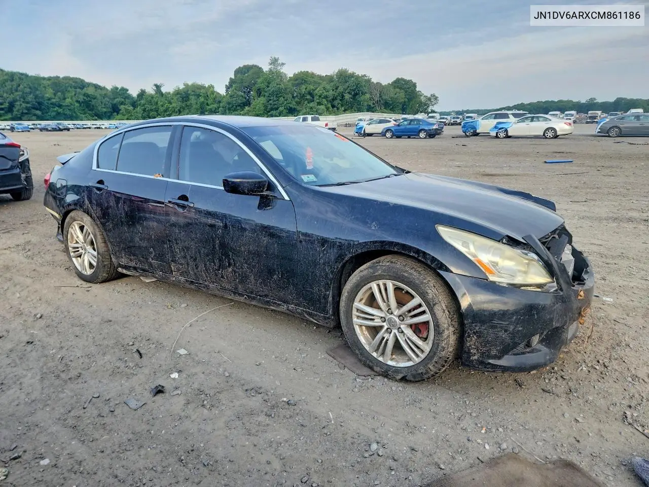 2012 Infiniti G25 Sedan X VIN: JN1DV6ARXCM861186 Lot: 59396676
