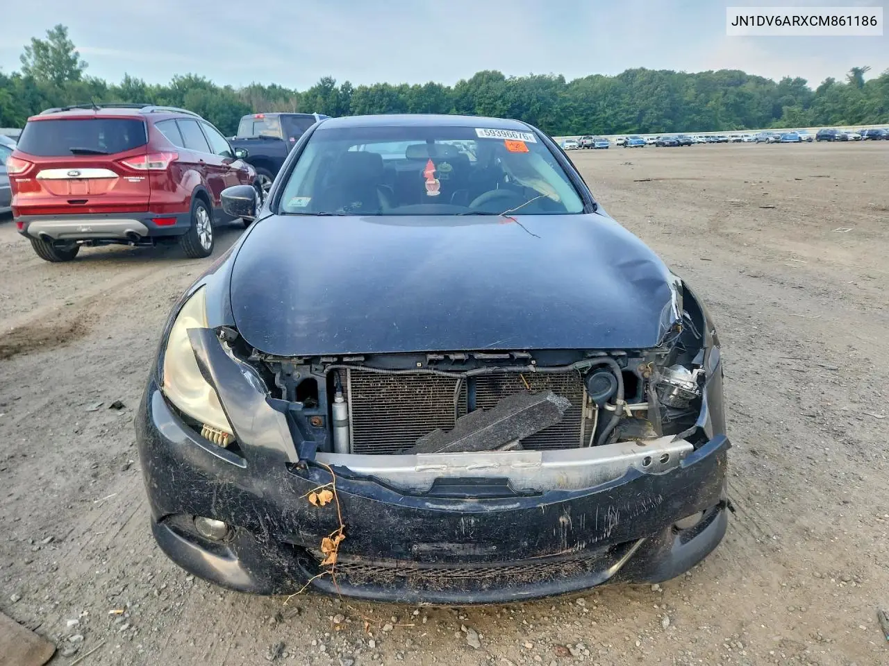 2012 Infiniti G25 Sedan X VIN: JN1DV6ARXCM861186 Lot: 59396676
