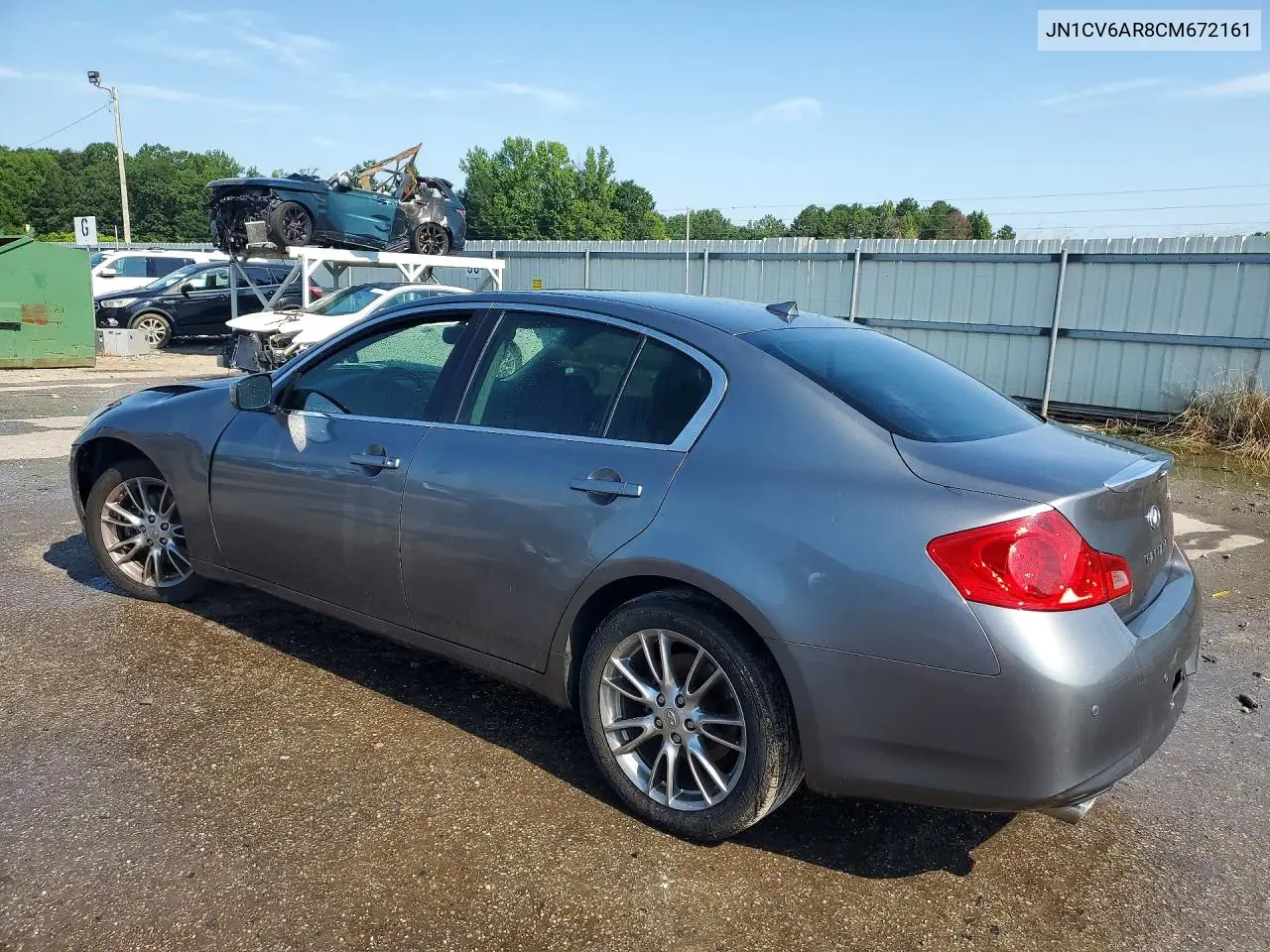 2012 Infiniti G37 VIN: JN1CV6AR8CM672161 Lot: 59995316