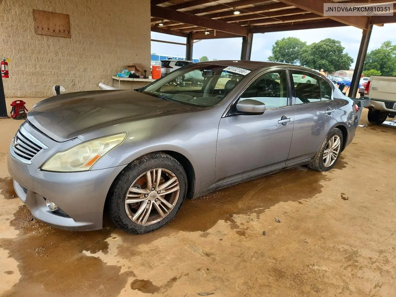 2012 Infiniti G25 Sedan Base VIN: JN1DV6APXCM810351 Lot: 60132166