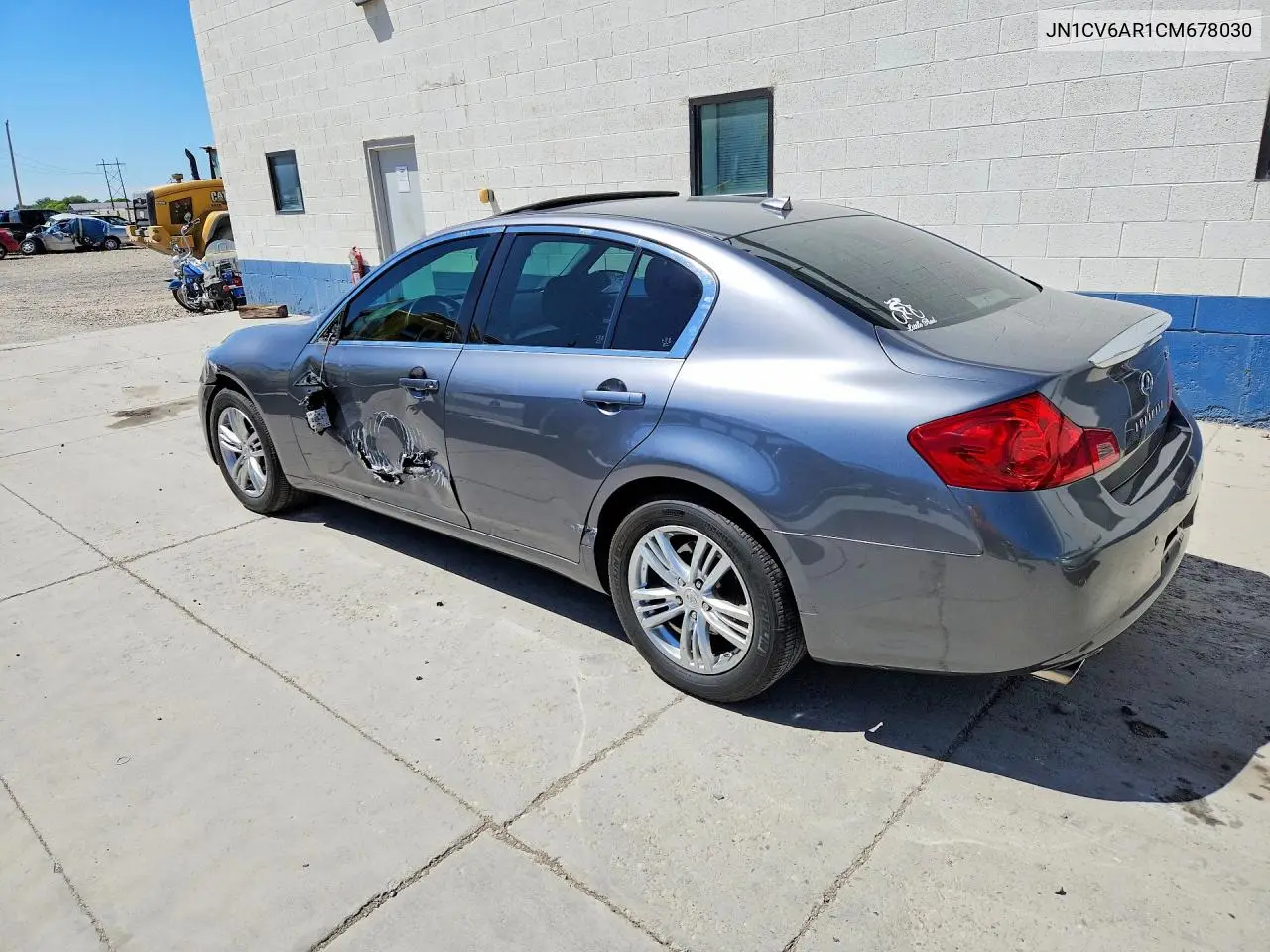2012 Infiniti G37 Sedan X VIN: JN1CV6AR1CM678030 Lot: 60480616