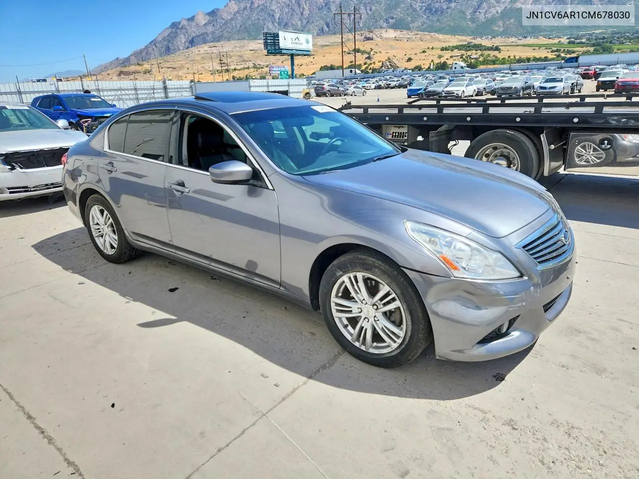 2012 Infiniti G37 Sedan X VIN: JN1CV6AR1CM678030 Lot: 60480616