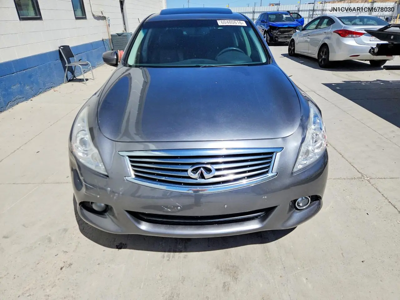 2012 Infiniti G37 Sedan X VIN: JN1CV6AR1CM678030 Lot: 60480616