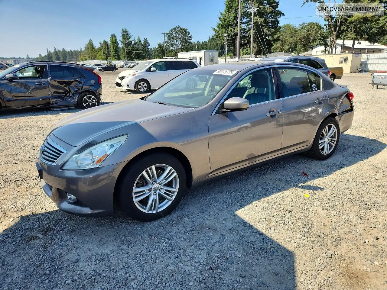 2012 Infiniti G37 Sedan X VIN: JN1CV6AR4CM682671 Lot: 60791776