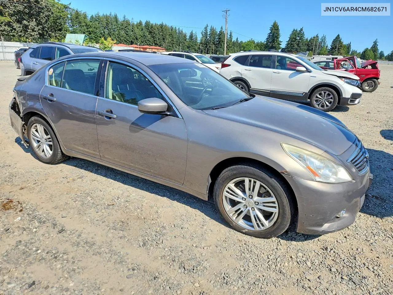 2012 Infiniti G37 Sedan X VIN: JN1CV6AR4CM682671 Lot: 60791776
