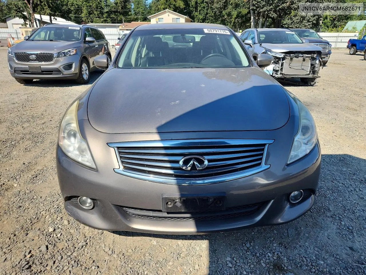 2012 Infiniti G37 Sedan X VIN: JN1CV6AR4CM682671 Lot: 60791776